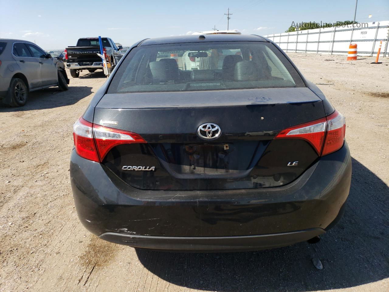 2015 Toyota Corolla L Black vin: 2T1BURHE1FC459621