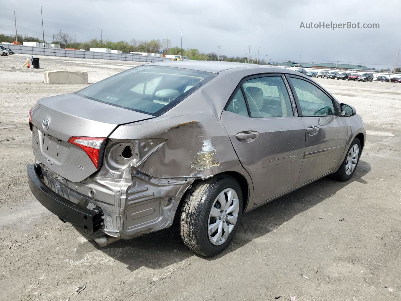 2015 Toyota Corolla L Silver vin: 2T1BURHE1FC464432