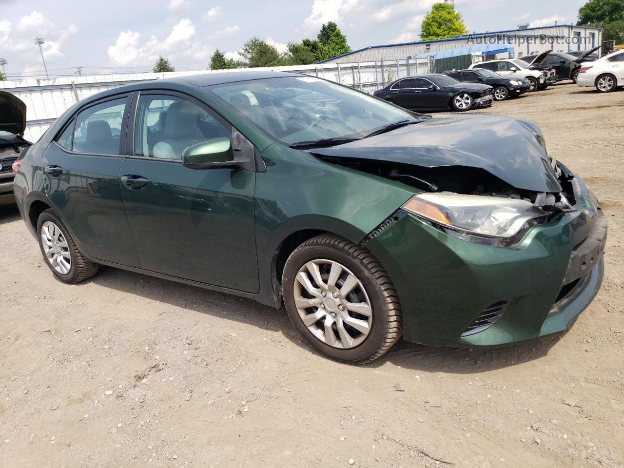 2016 Toyota Corolla L Green vin: 2T1BURHE1GC537395