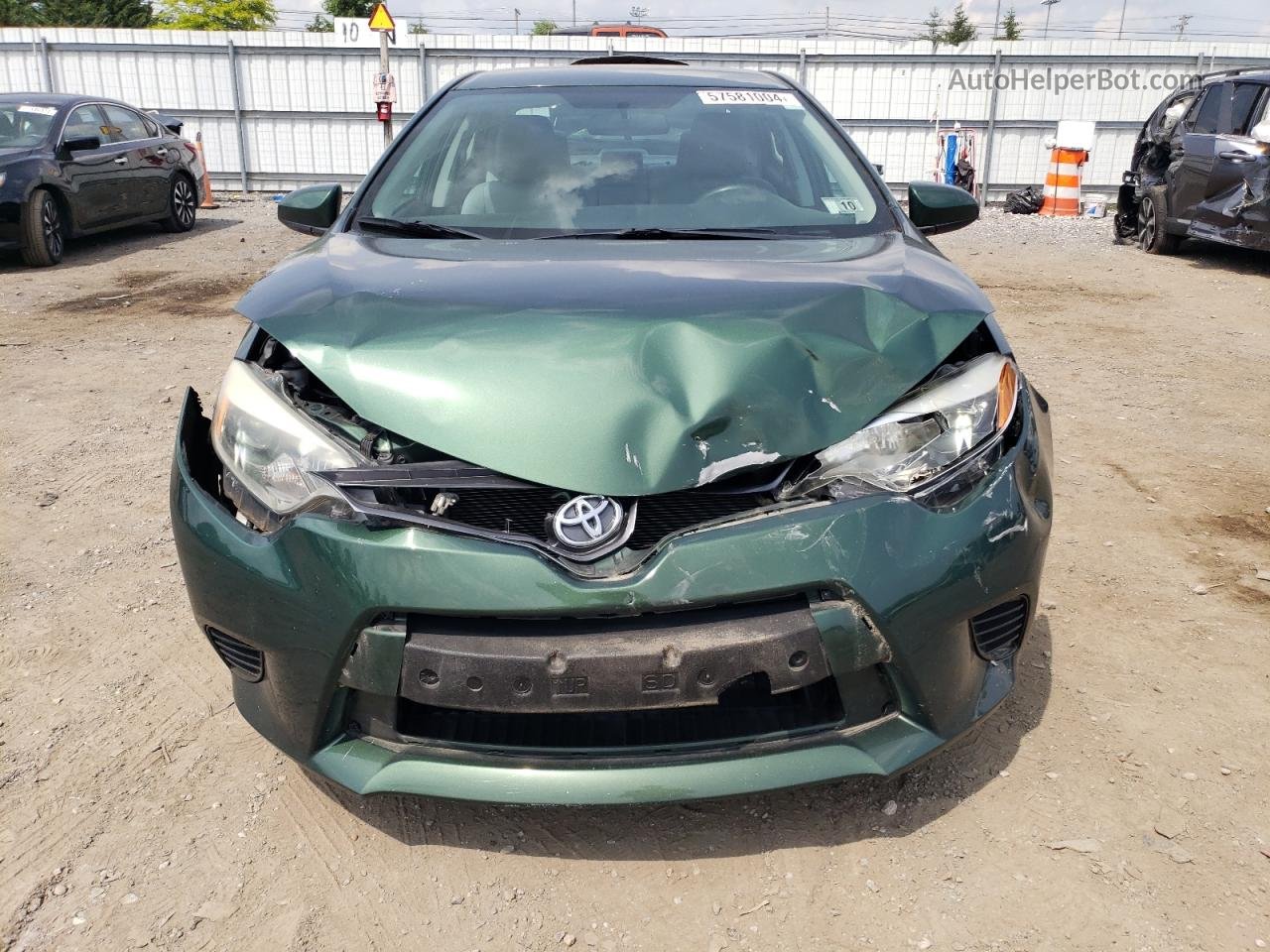 2016 Toyota Corolla L Green vin: 2T1BURHE1GC537395