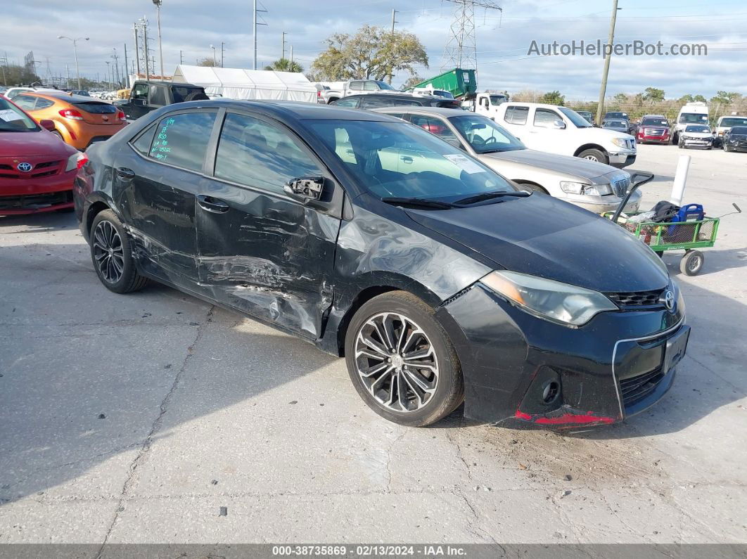 2016 Toyota Corolla S Plus Black vin: 2T1BURHE1GC541981