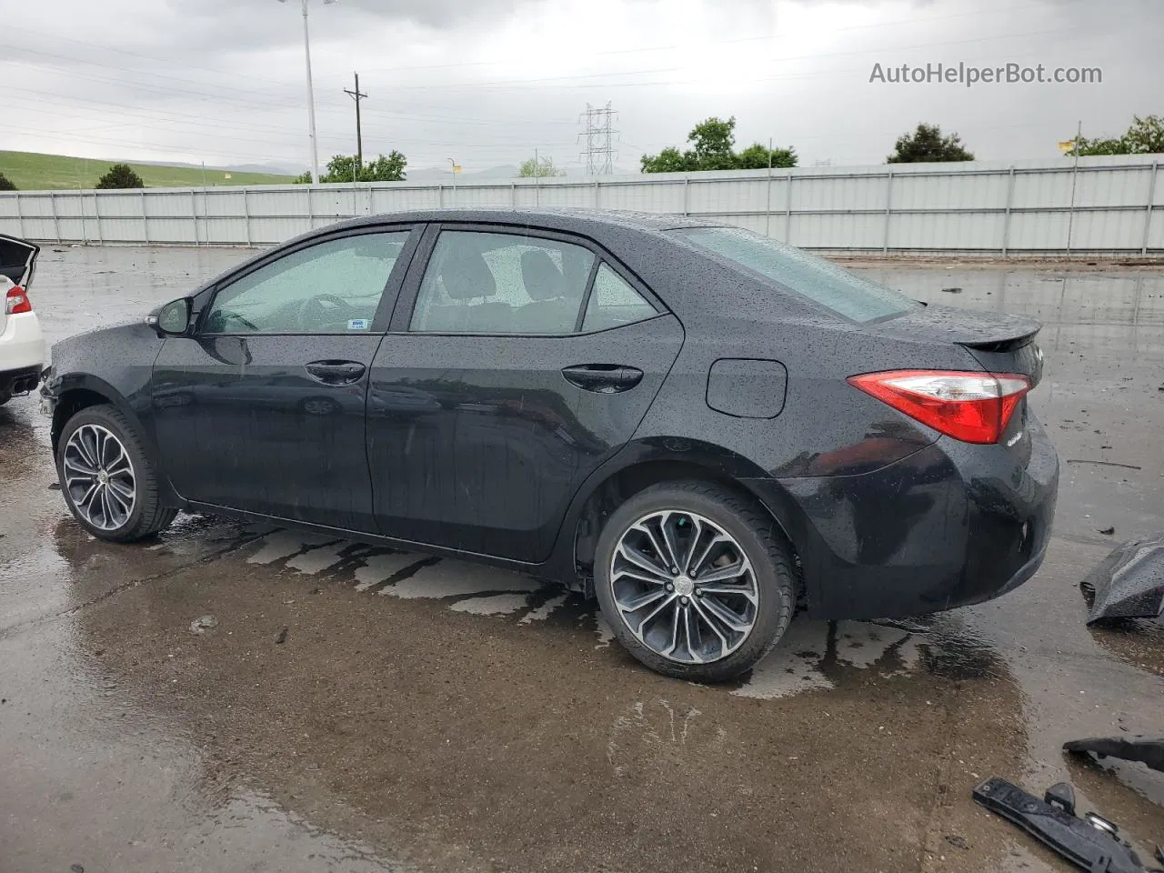 2016 Toyota Corolla L Black vin: 2T1BURHE1GC551412