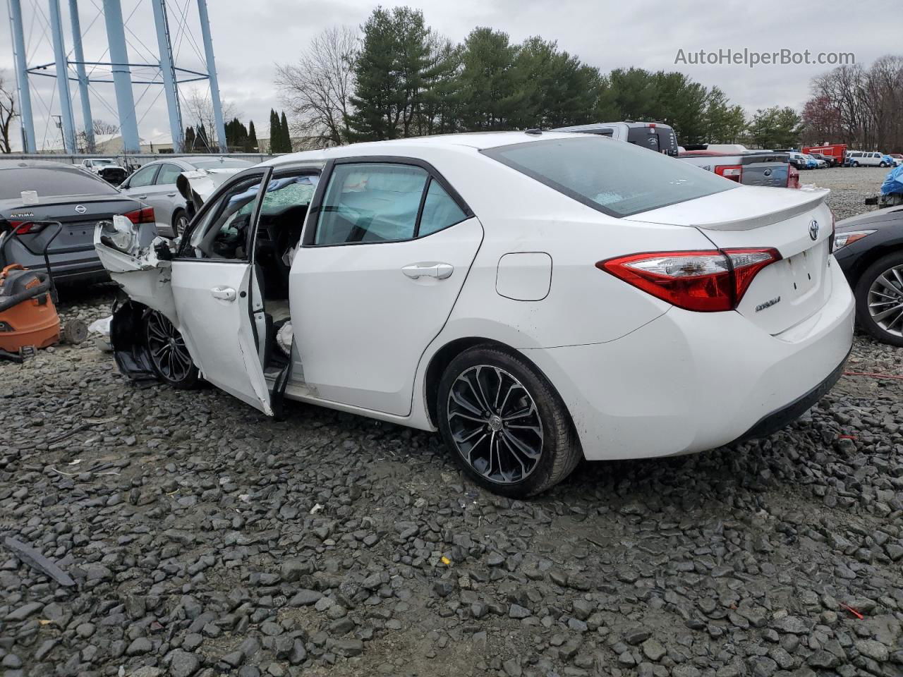 2016 Toyota Corolla L White vin: 2T1BURHE1GC561096