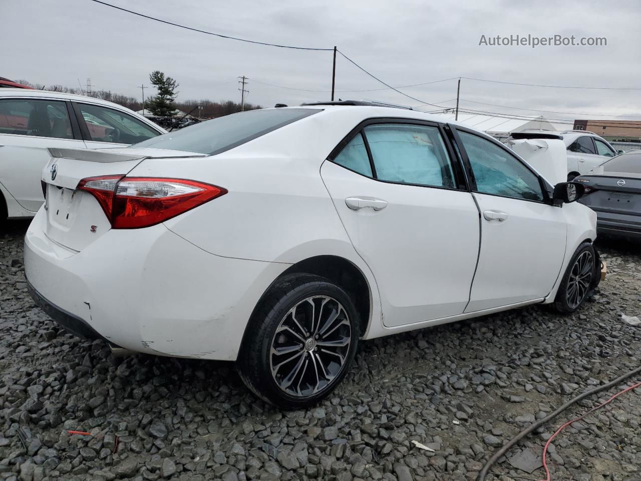 2016 Toyota Corolla L White vin: 2T1BURHE1GC561096