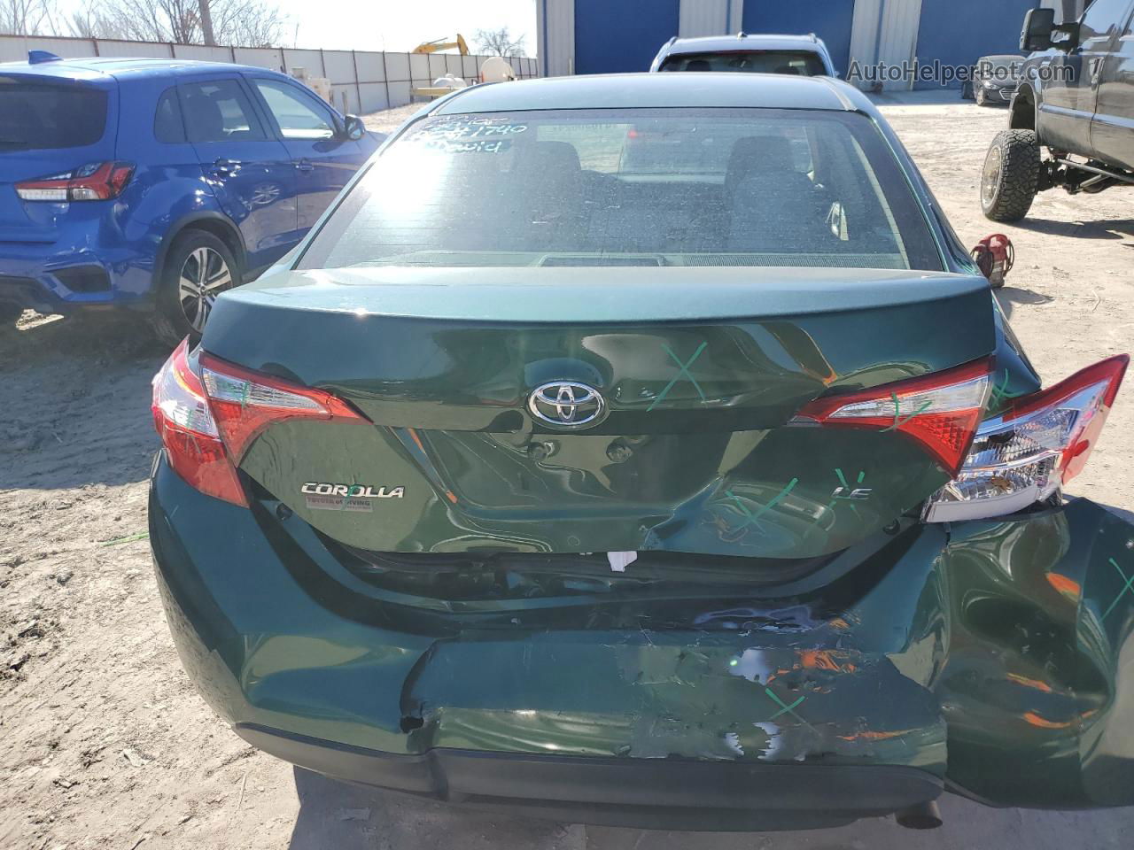 2016 Toyota Corolla L Green vin: 2T1BURHE1GC565312