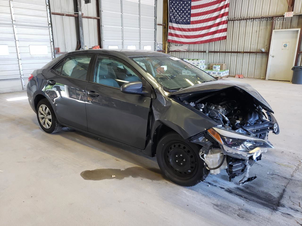 2016 Toyota Corolla L Charcoal vin: 2T1BURHE1GC587309