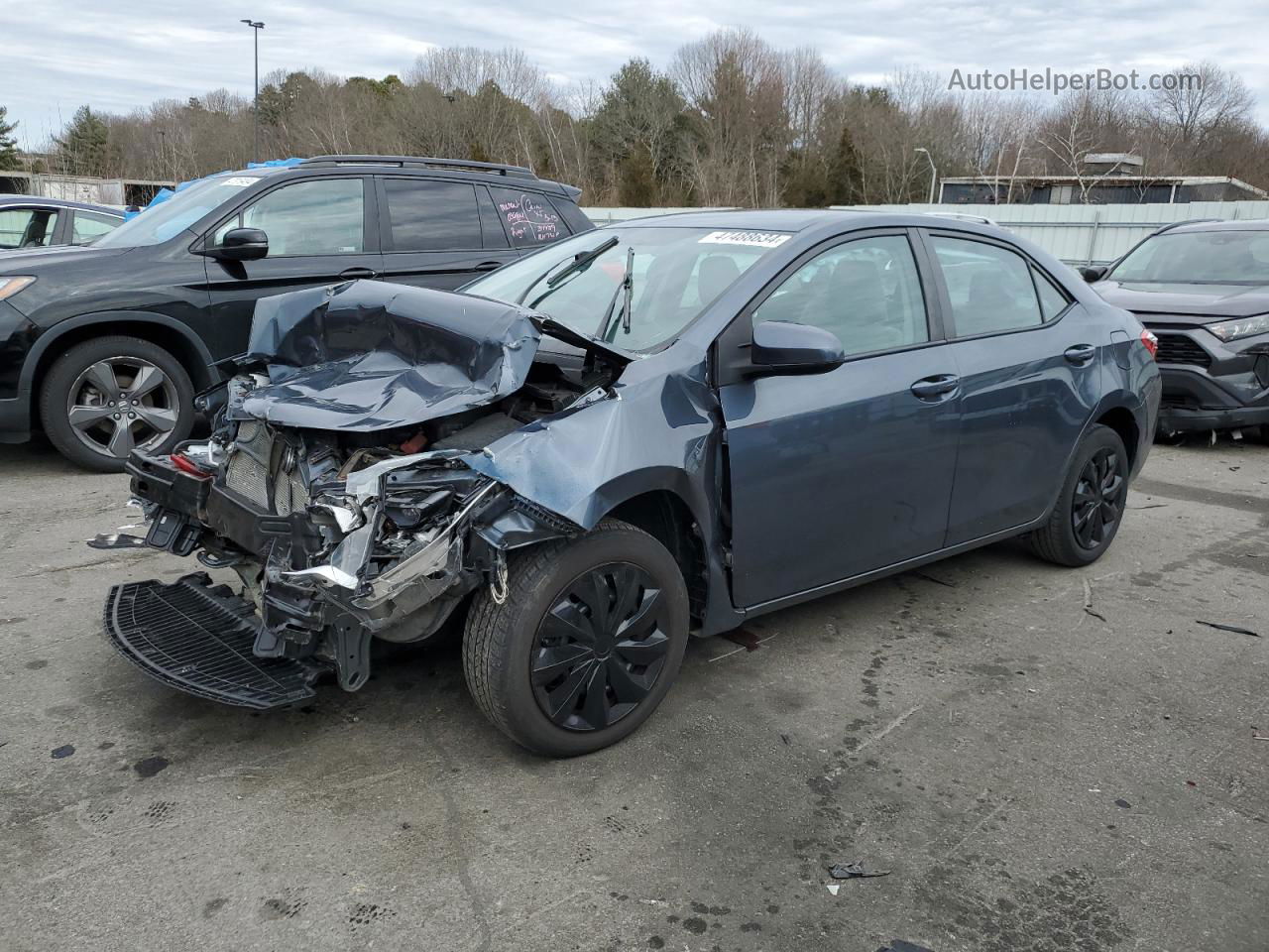 2016 Toyota Corolla L Gray vin: 2T1BURHE1GC616713