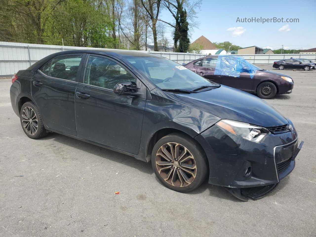 2016 Toyota Corolla L Black vin: 2T1BURHE1GC617702