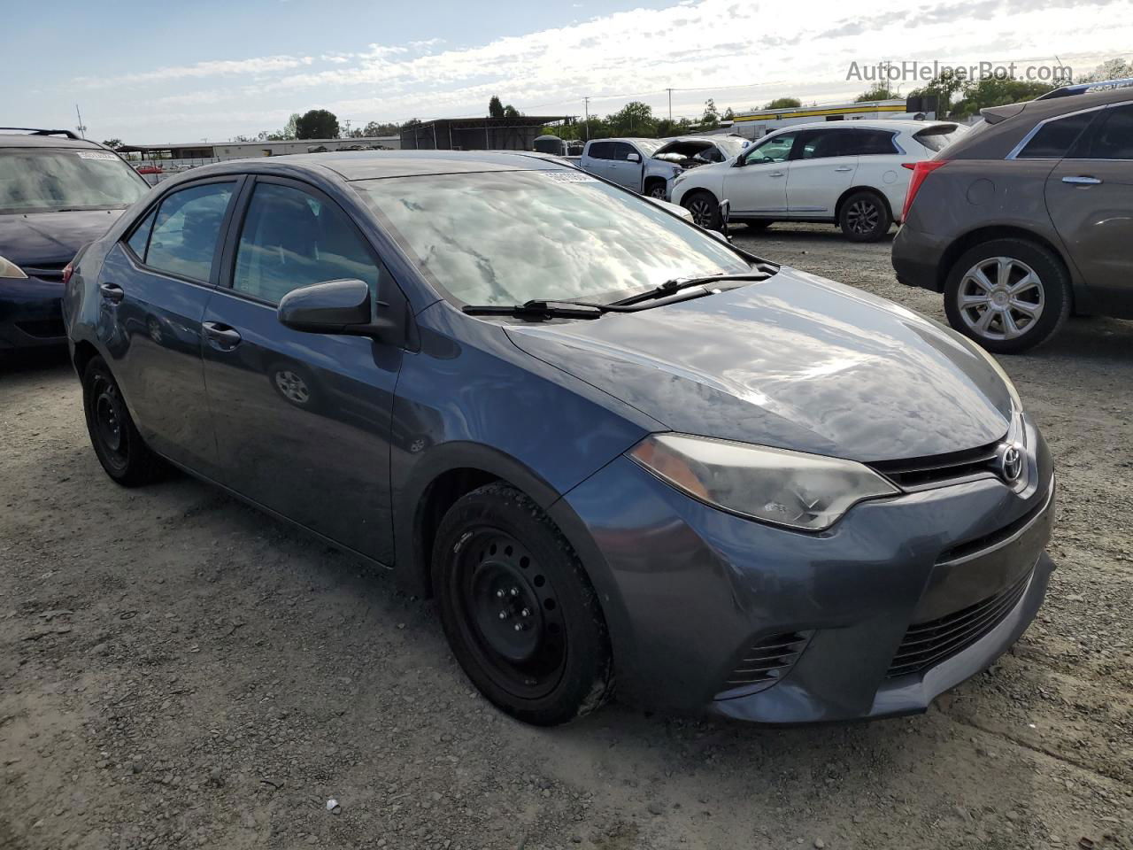 2016 Toyota Corolla L Угольный vin: 2T1BURHE1GC639473