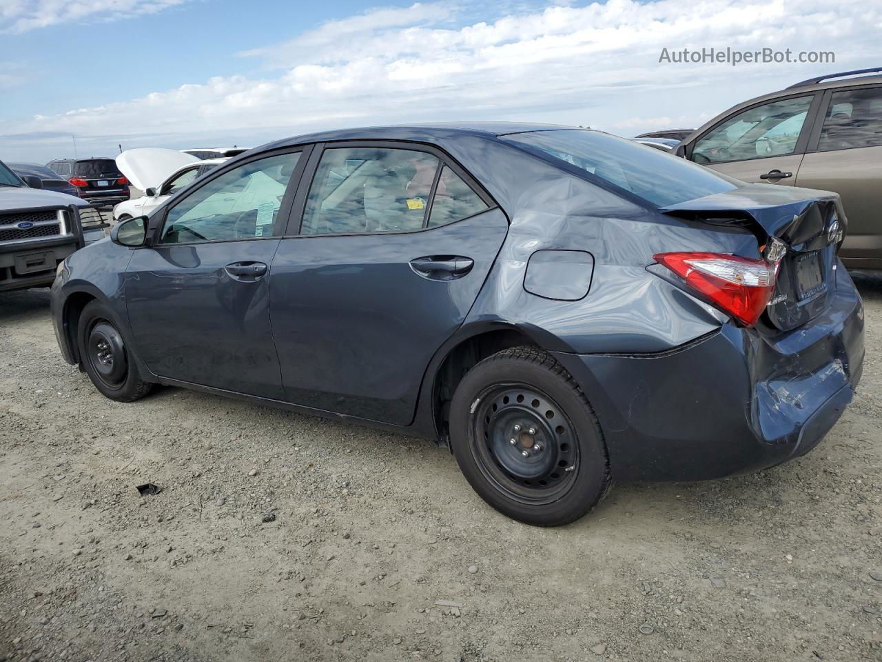 2016 Toyota Corolla L Угольный vin: 2T1BURHE1GC639473