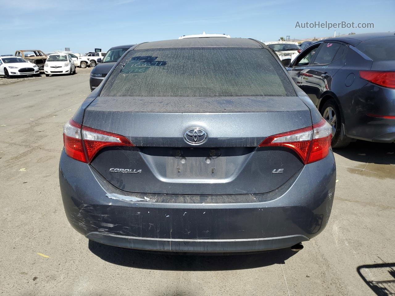 2016 Toyota Corolla L Gray vin: 2T1BURHE1GC662249