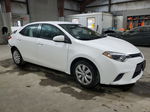 2016 Toyota Corolla L White vin: 2T1BURHE1GC670920