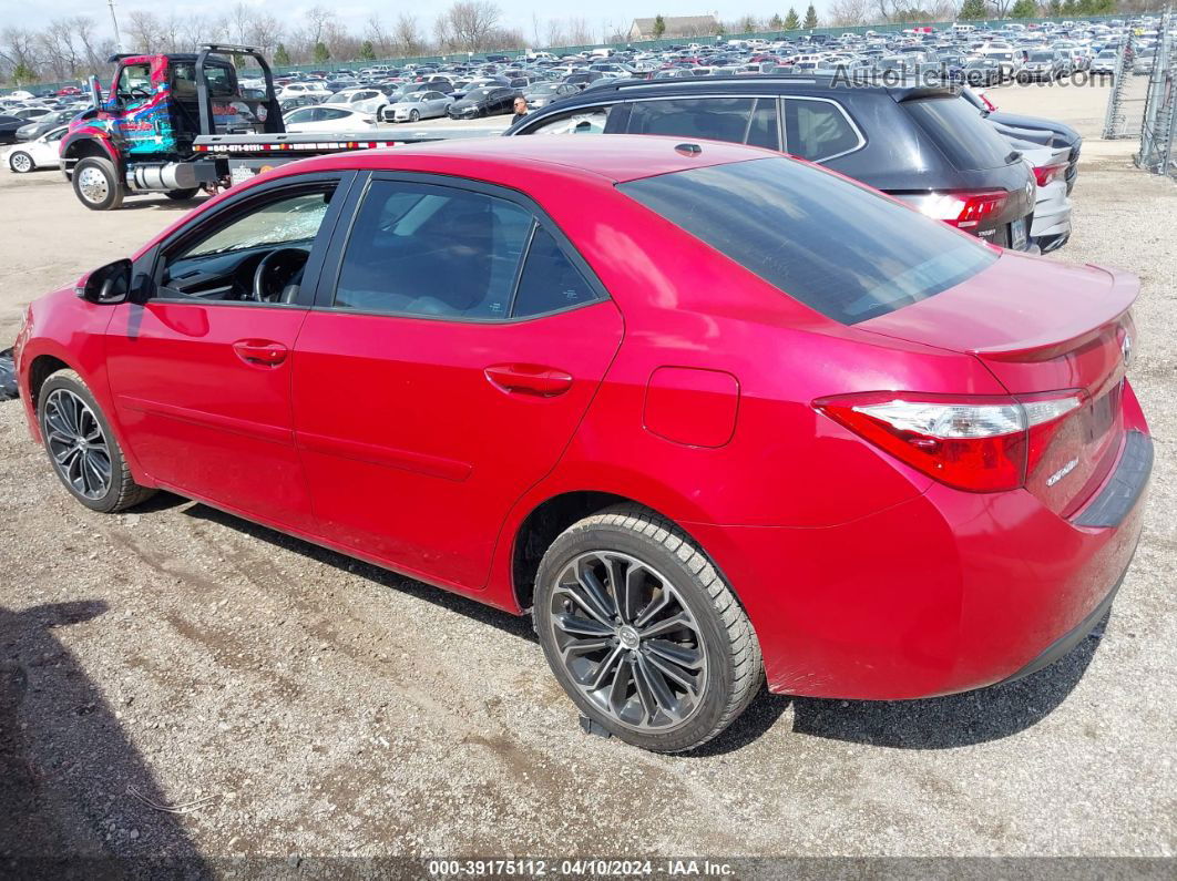 2016 Toyota Corolla S Premium Red vin: 2T1BURHE1GC686938