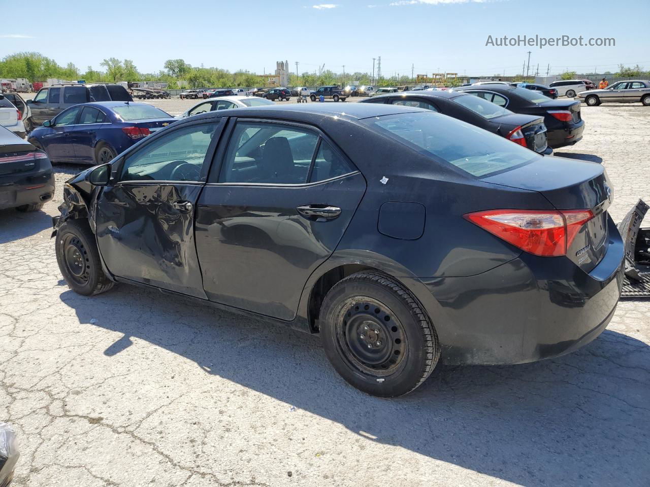 2017 Toyota Corolla L Black vin: 2T1BURHE1HC748033