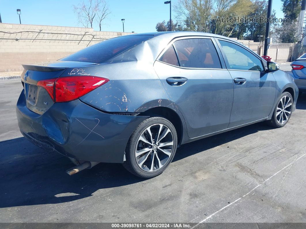 2017 Toyota Corolla Se Blue vin: 2T1BURHE1HC758352