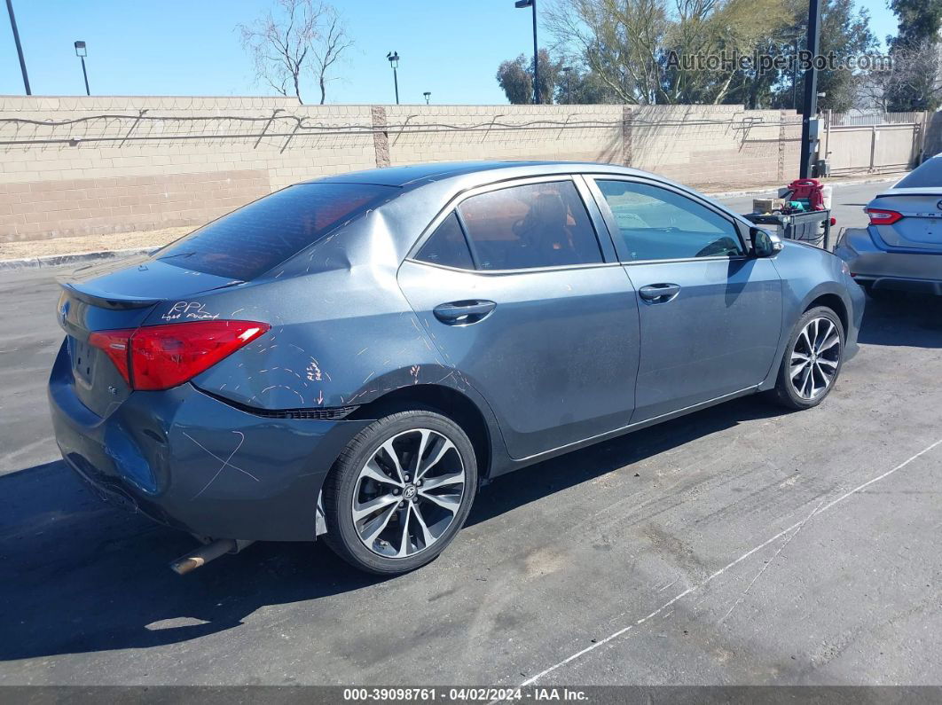 2017 Toyota Corolla Se Blue vin: 2T1BURHE1HC758352