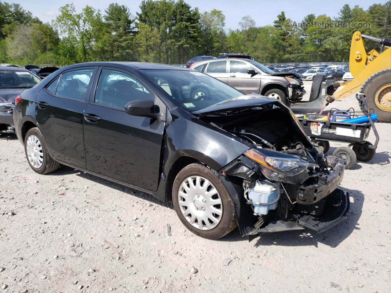 2017 Toyota Corolla L Black vin: 2T1BURHE1HC782926