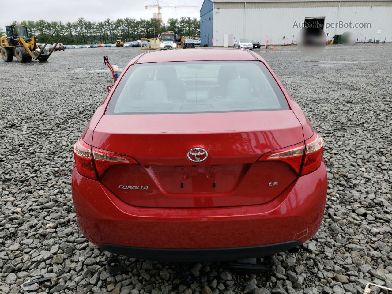 2017 Toyota Corolla L Red vin: 2T1BURHE1HC788578