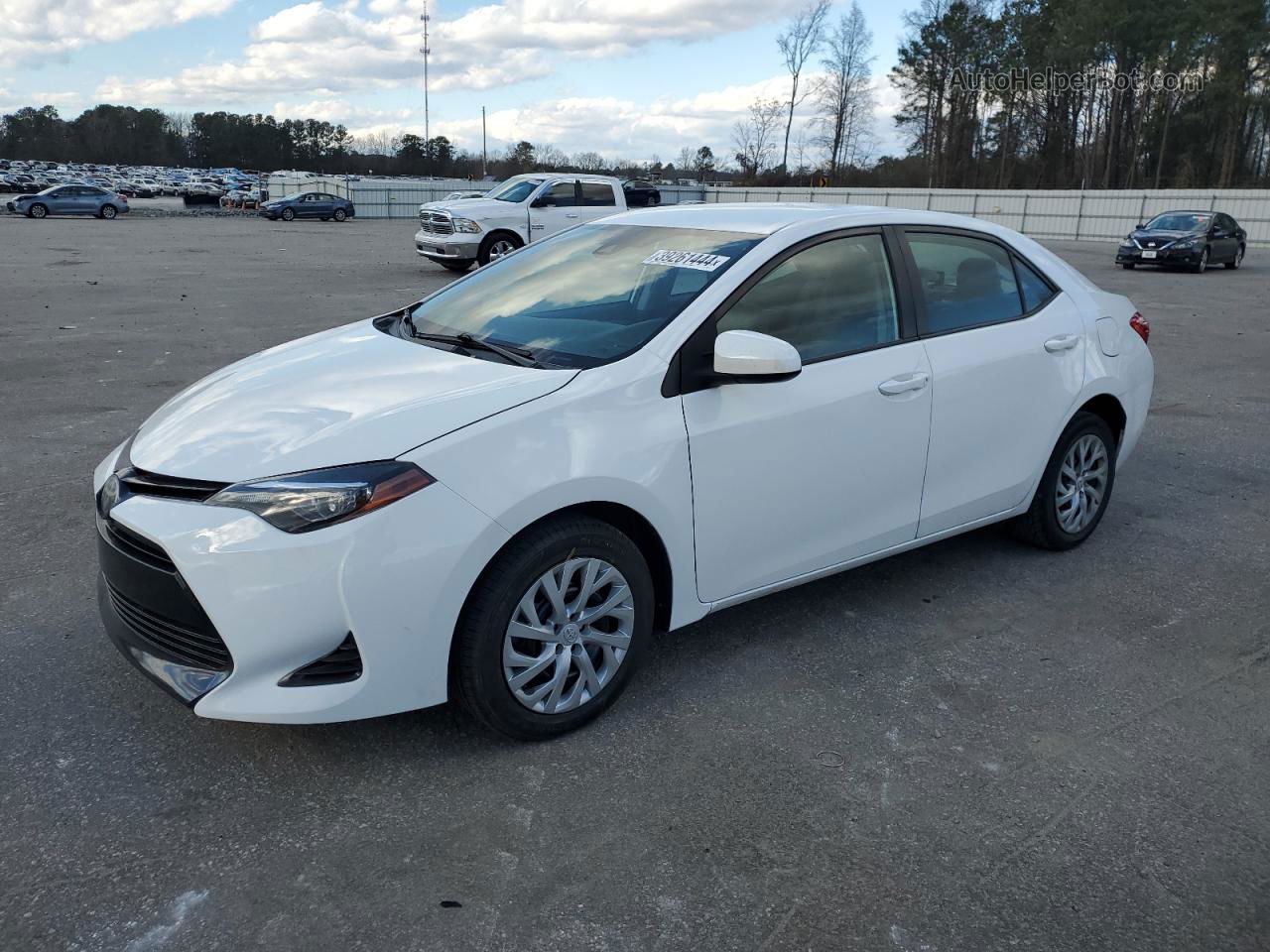 2017 Toyota Corolla L White vin: 2T1BURHE1HC790623