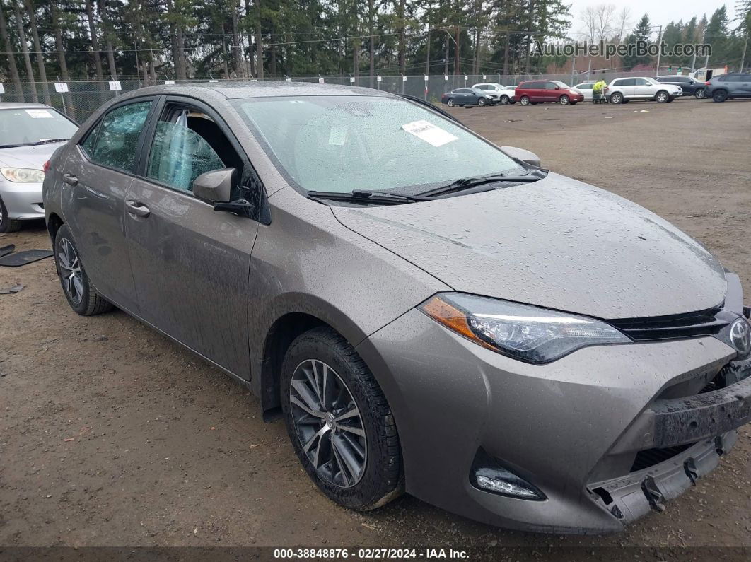 2017 Toyota Corolla Le Gray vin: 2T1BURHE1HC813639