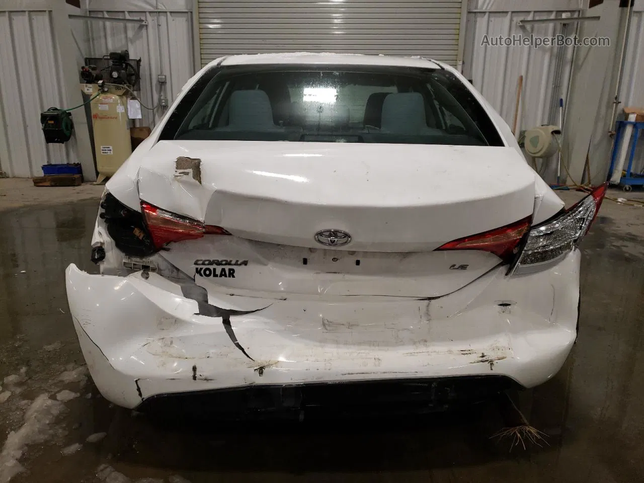 2017 Toyota Corolla L White vin: 2T1BURHE1HC823569