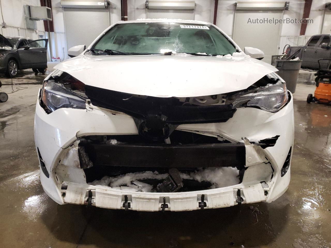 2017 Toyota Corolla L White vin: 2T1BURHE1HC823569