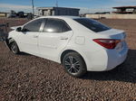 2017 Toyota Corolla L White vin: 2T1BURHE1HC839934