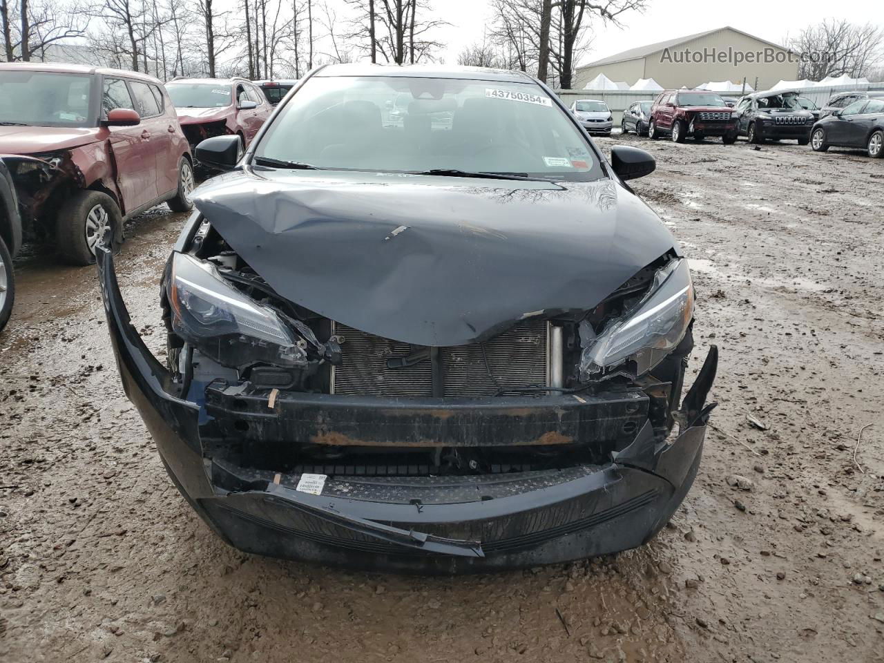 2017 Toyota Corolla L Black vin: 2T1BURHE1HC851453