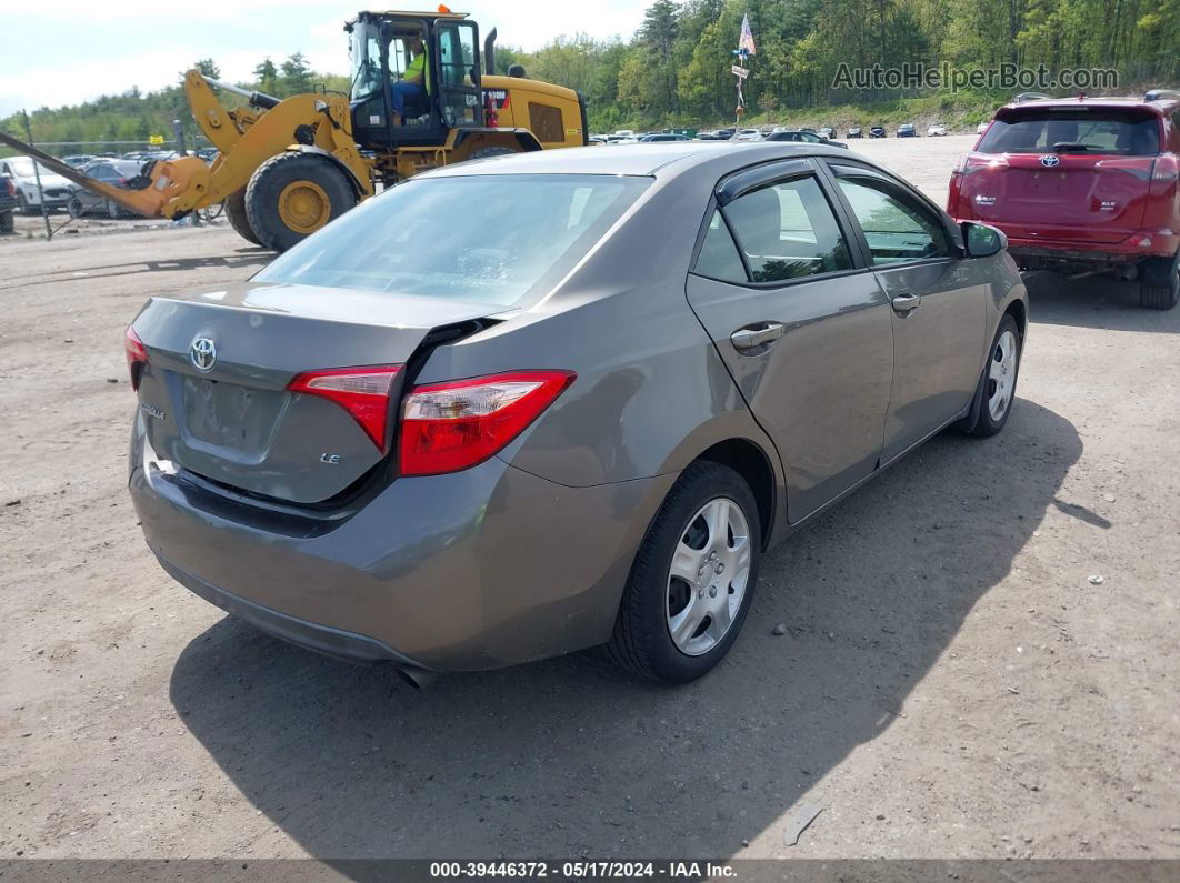 2017 Toyota Corolla Le Gray vin: 2T1BURHE1HC856779