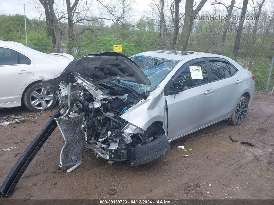 2017 Toyota Corolla Xse Silver vin: 2T1BURHE1HC873288