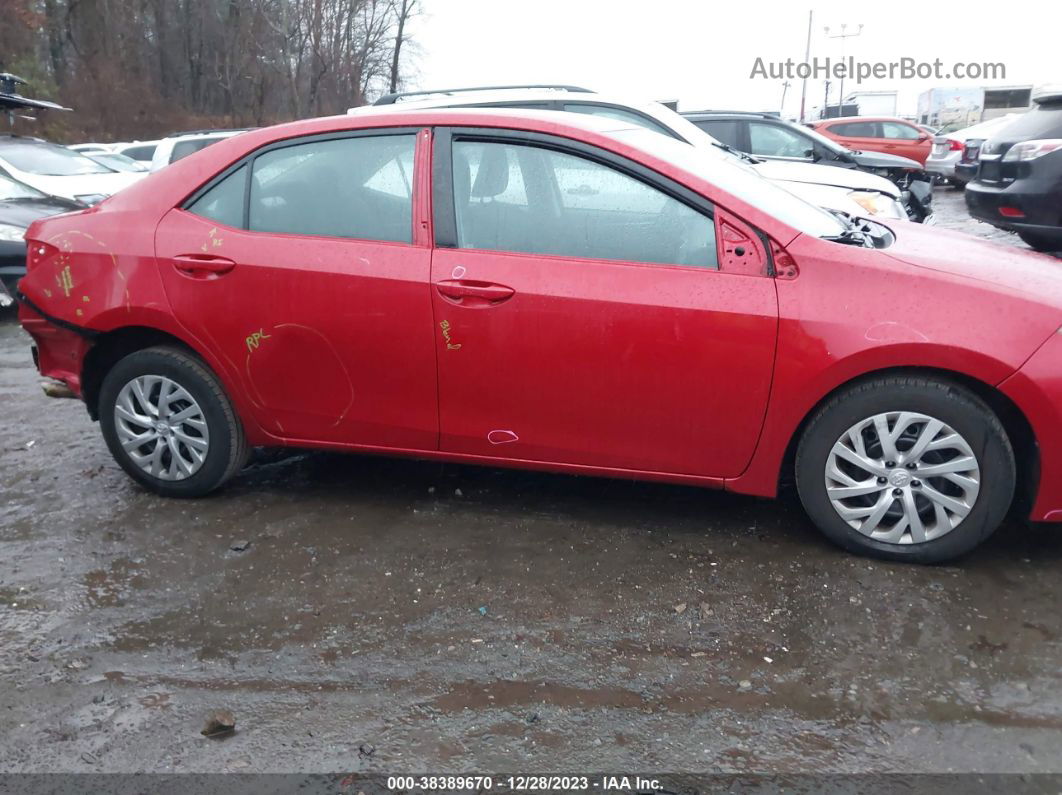 2017 Toyota Corolla Le Red vin: 2T1BURHE1HC875624