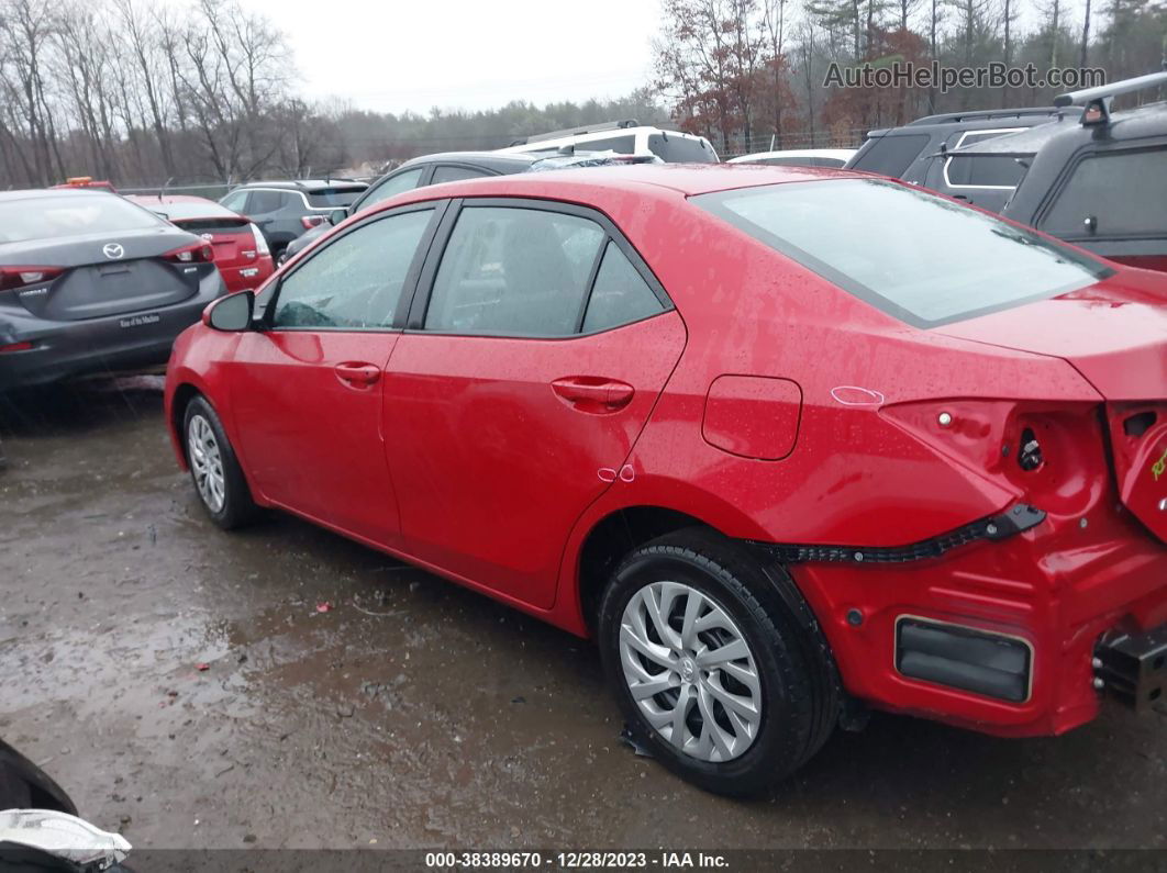 2017 Toyota Corolla Le Red vin: 2T1BURHE1HC875624