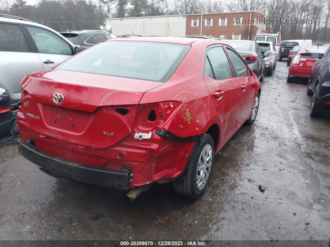 2017 Toyota Corolla Le Red vin: 2T1BURHE1HC875624