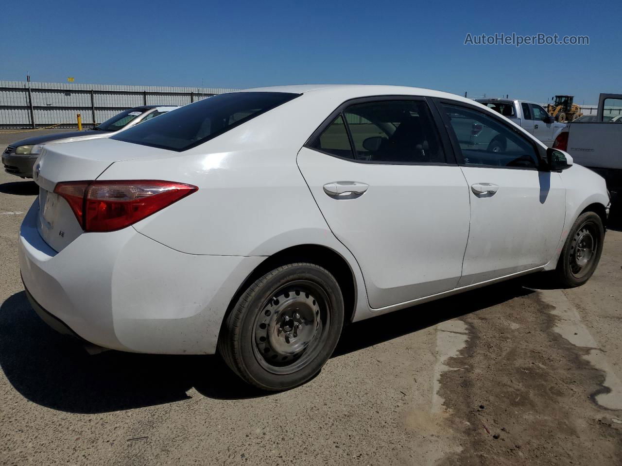 2017 Toyota Corolla L White vin: 2T1BURHE1HC883870