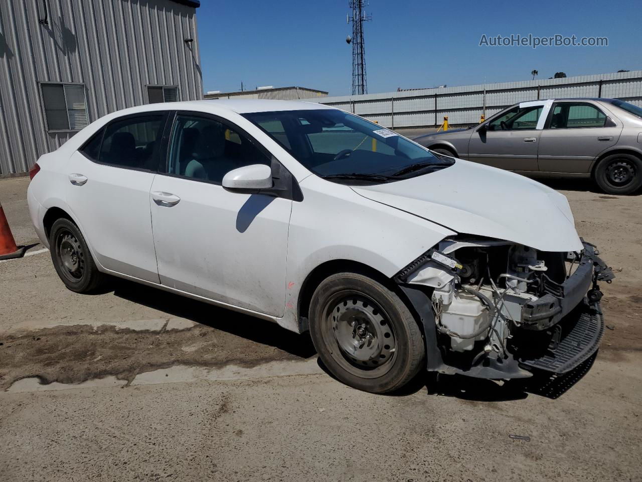 2017 Toyota Corolla L White vin: 2T1BURHE1HC883870