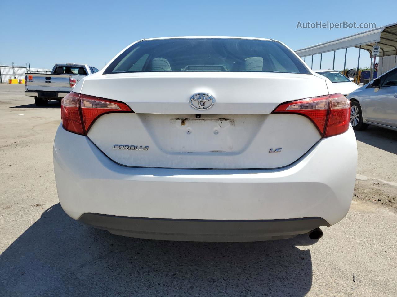 2017 Toyota Corolla L White vin: 2T1BURHE1HC883870