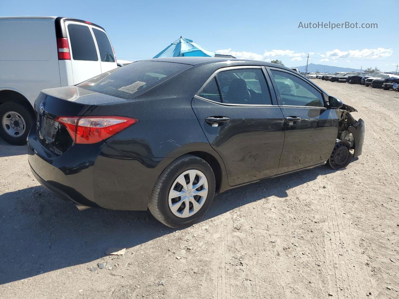 2017 Toyota Corolla L Черный vin: 2T1BURHE1HC921923