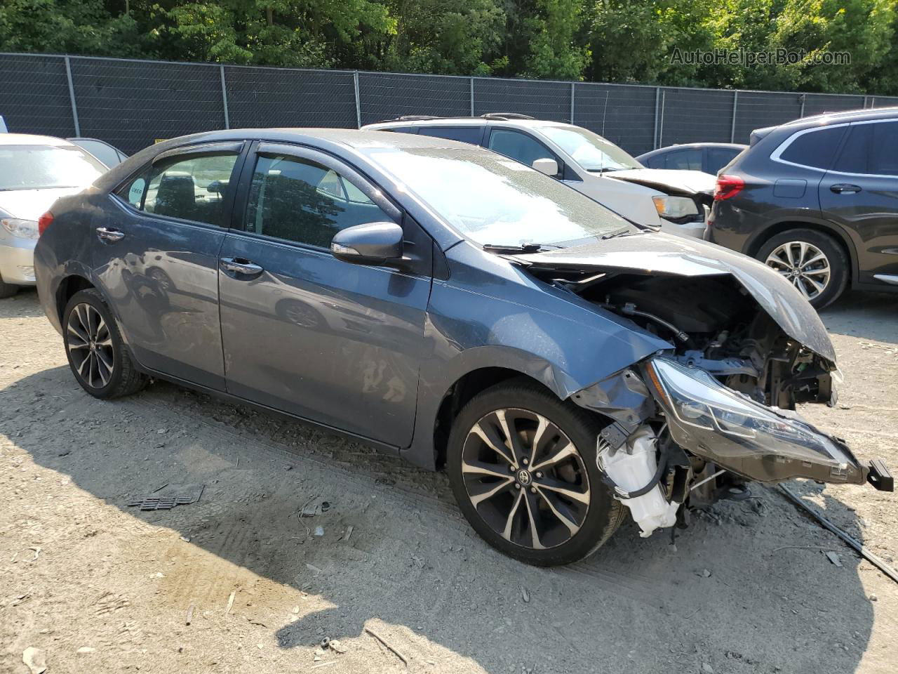 2017 Toyota Corolla L Gray vin: 2T1BURHE1HC961340