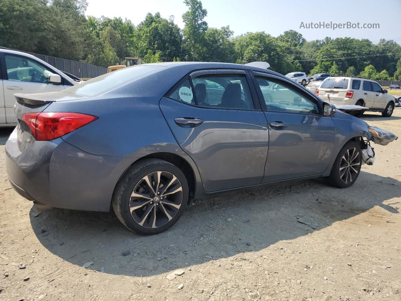 2017 Toyota Corolla L Gray vin: 2T1BURHE1HC961340