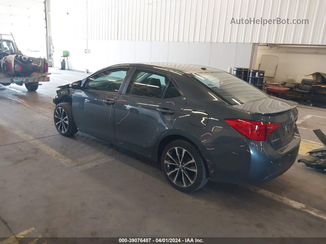 2019 Toyota Corolla Se Gray vin: 2T1BURHE1KC158292