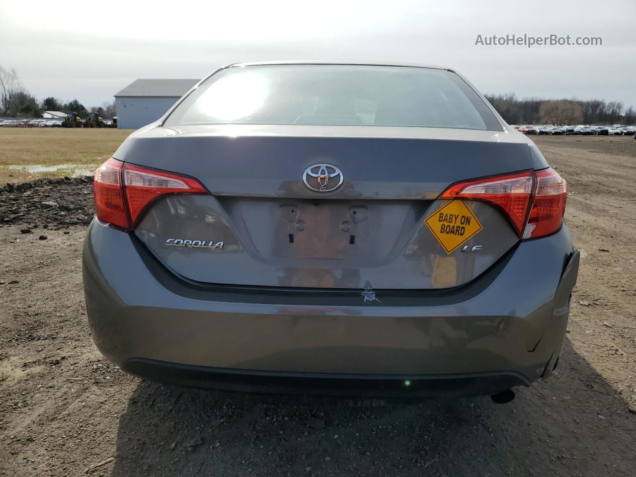 2019 Toyota Corolla L Серый vin: 2T1BURHE1KC159751