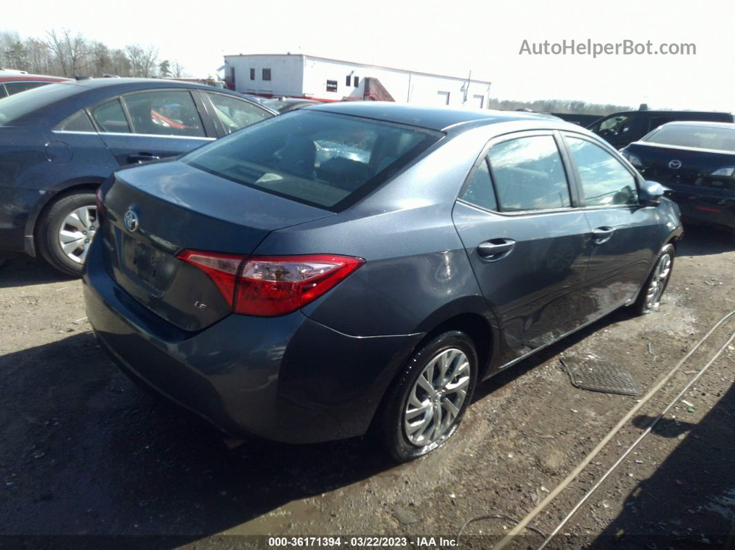 2019 Toyota Corolla Le Blue vin: 2T1BURHE1KC160303