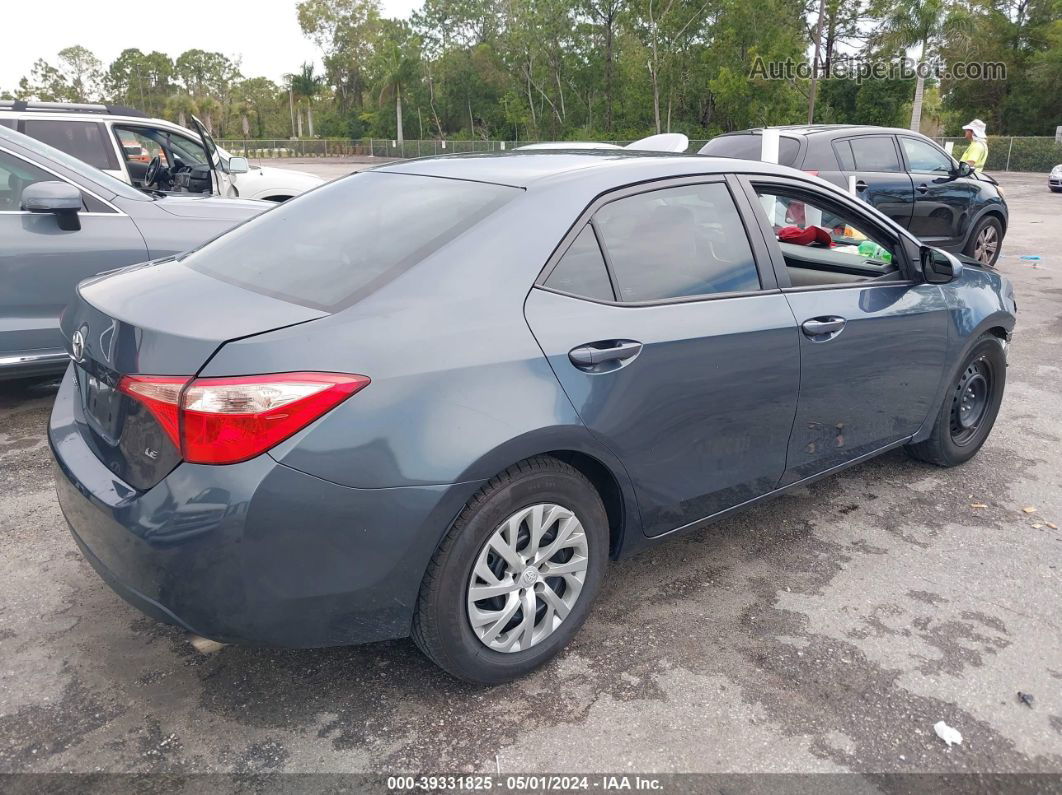 2019 Toyota Corolla Le Blue vin: 2T1BURHE1KC162231