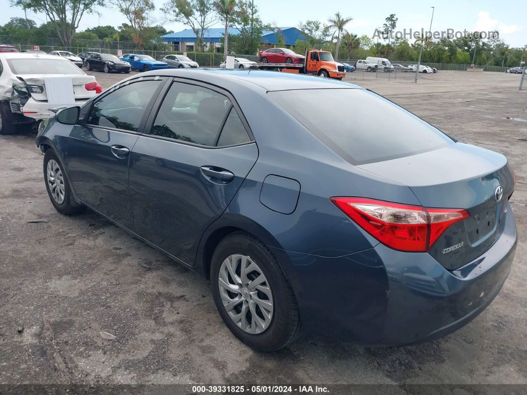 2019 Toyota Corolla Le Blue vin: 2T1BURHE1KC162231