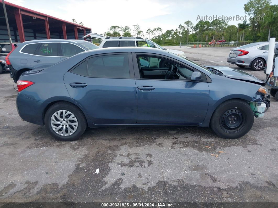 2019 Toyota Corolla Le Blue vin: 2T1BURHE1KC162231