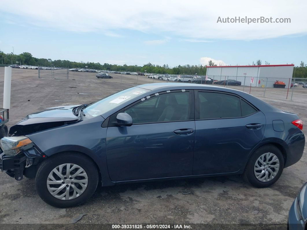 2019 Toyota Corolla Le Blue vin: 2T1BURHE1KC162231