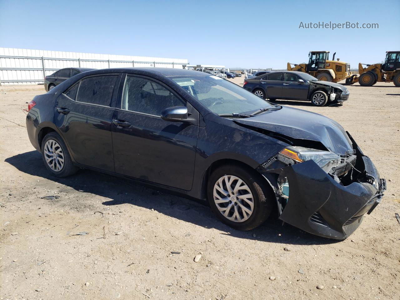 2019 Toyota Corolla L Синий vin: 2T1BURHE1KC168675