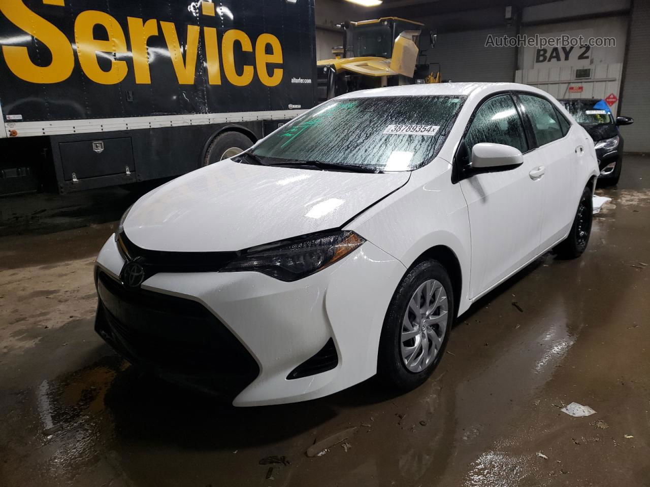 2019 Toyota Corolla L Белый vin: 2T1BURHE1KC169793