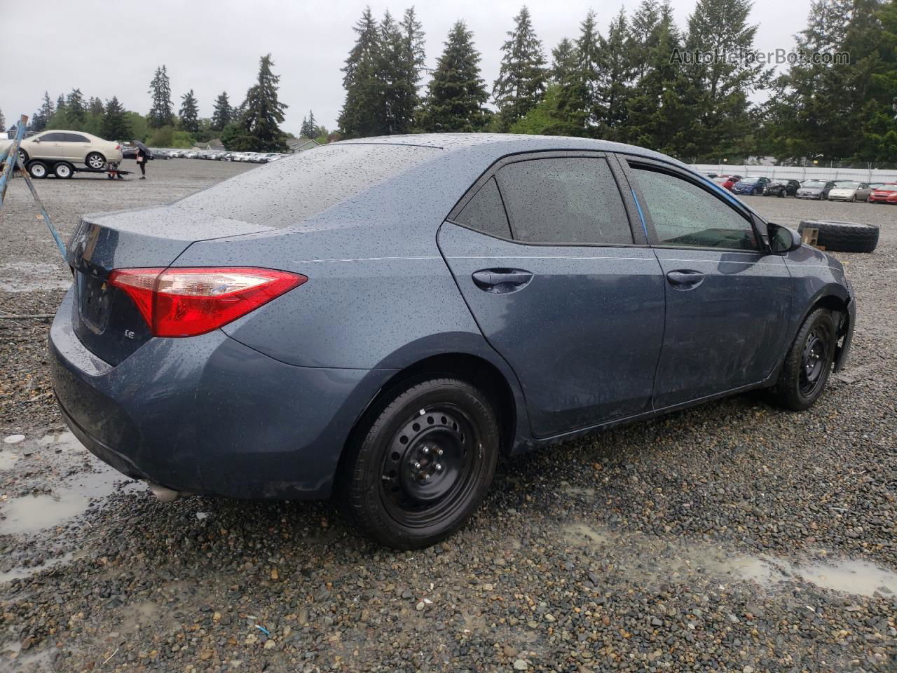 2019 Toyota Corolla L Gray vin: 2T1BURHE1KC175528