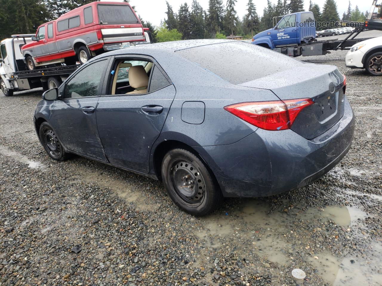 2019 Toyota Corolla L Gray vin: 2T1BURHE1KC175528